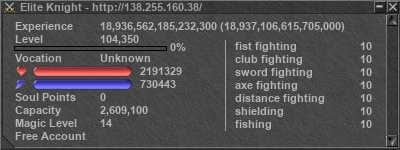 Signature for player Elite Knight