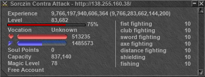 Signature for player Sorczin Contra Attack